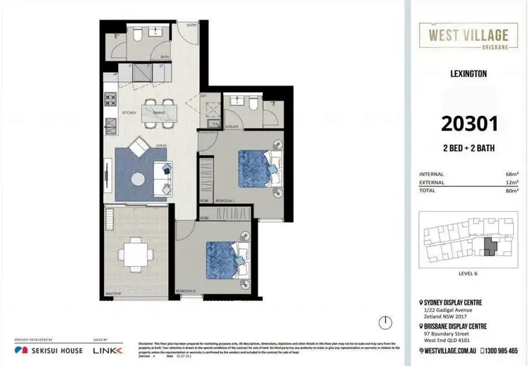 Floorplan of Homely house listing, 20301/19 Wilson Street, West End QLD 4101