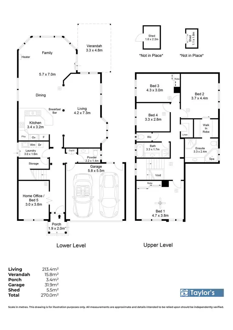 Floorplan of Homely house listing, 15 Stockman Place, Walkley Heights SA 5098
