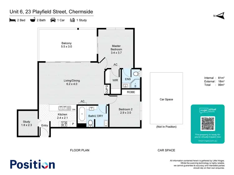 Floorplan of Homely house listing, 6/23 Playfield Street, Chermside QLD 4032