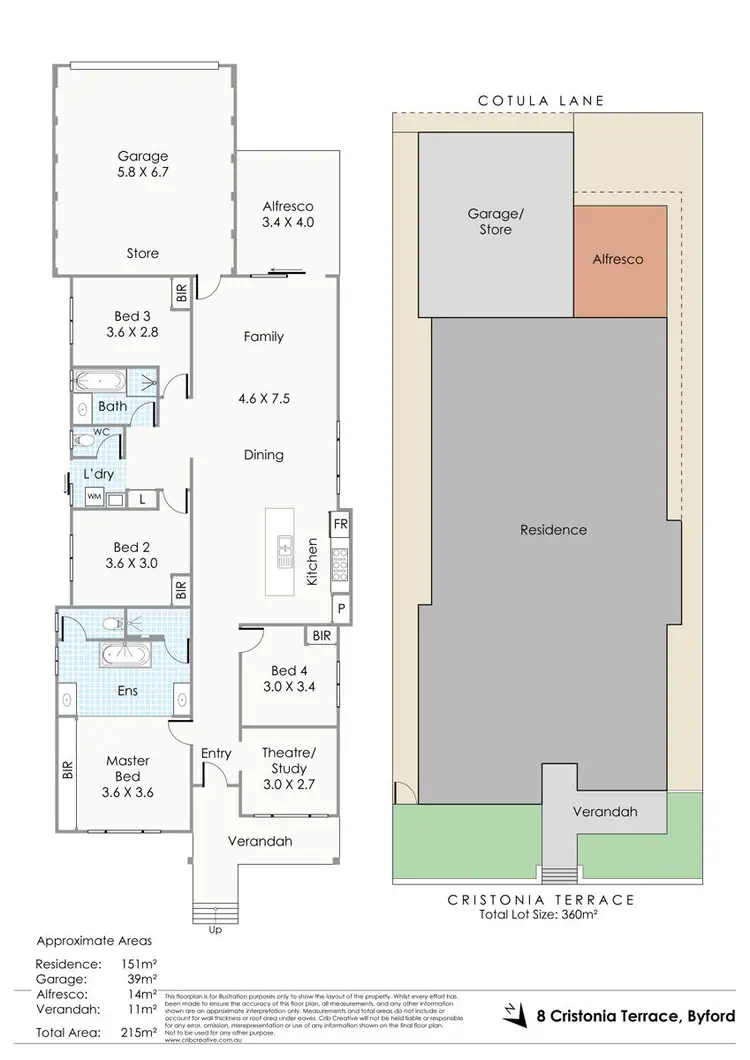 Floorplan of Homely house listing, 8 Cristonia Terrace, Byford WA 6122