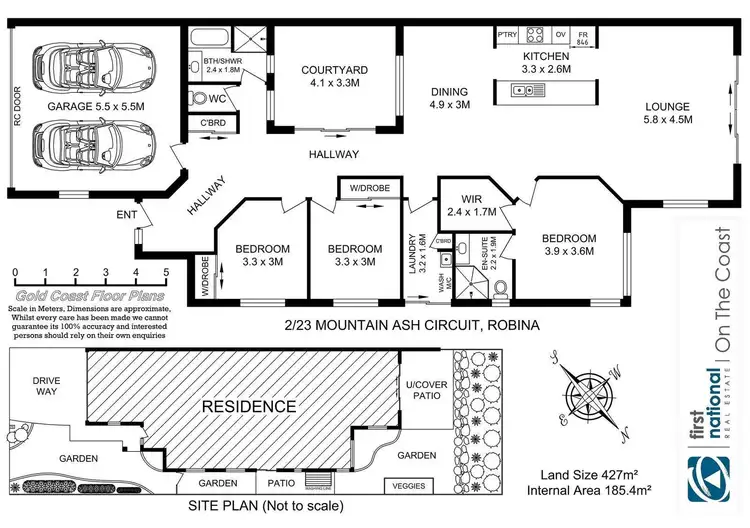 Floorplan of Homely semi-detached listing, 2/23 Mountain Ash Circuit, Robina QLD 4226