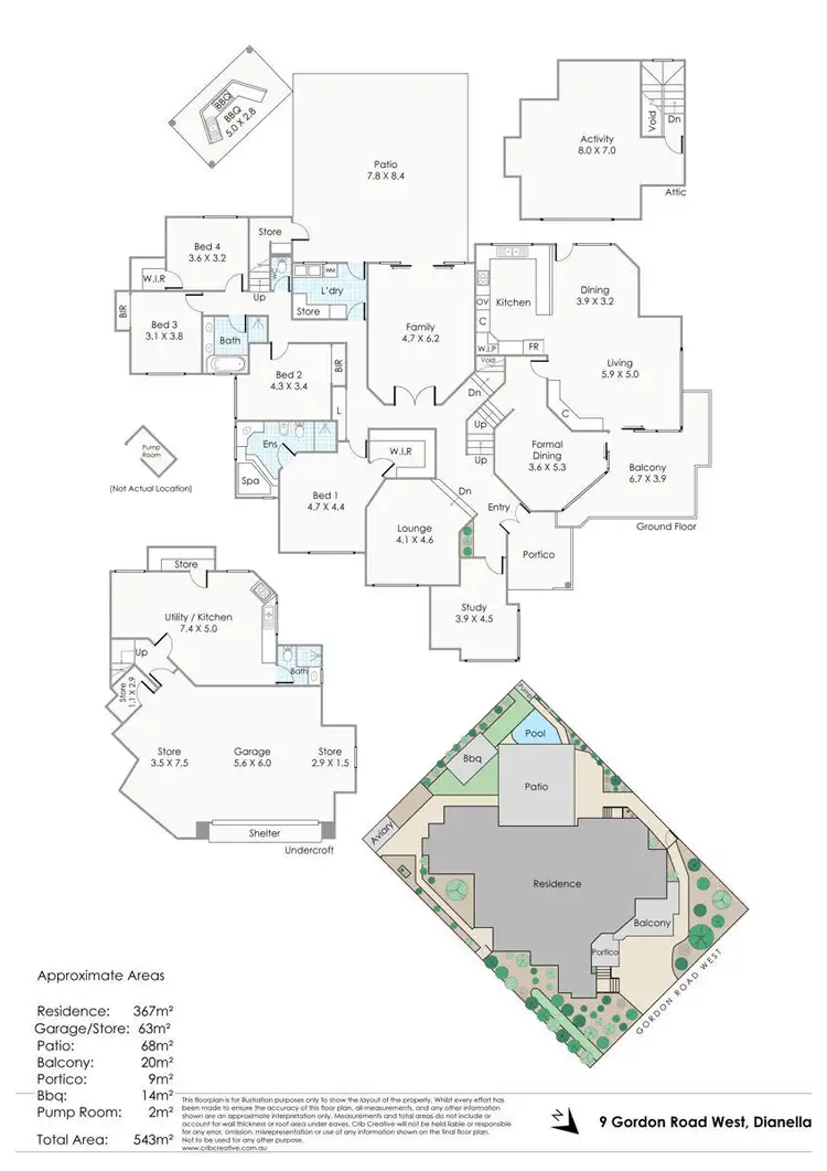 Floorplan of Homely house listing, 9 Gordon Road West, Dianella WA 6059