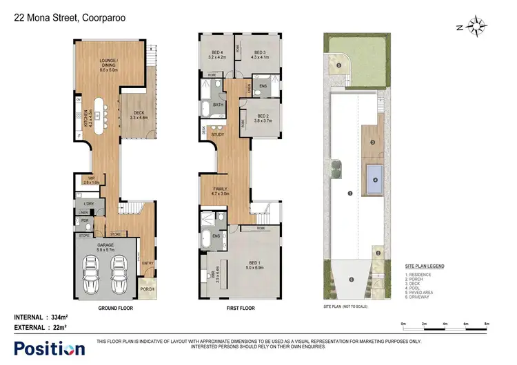 Floorplan of Homely house listing, 22 Mona Street, Coorparoo QLD 4151