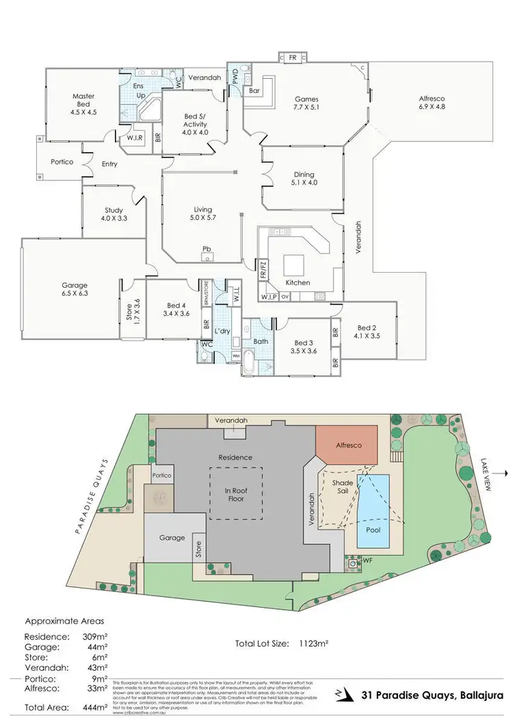 Floorplan of Homely house listing, 31 Paradise Quays, Ballajura WA 6066