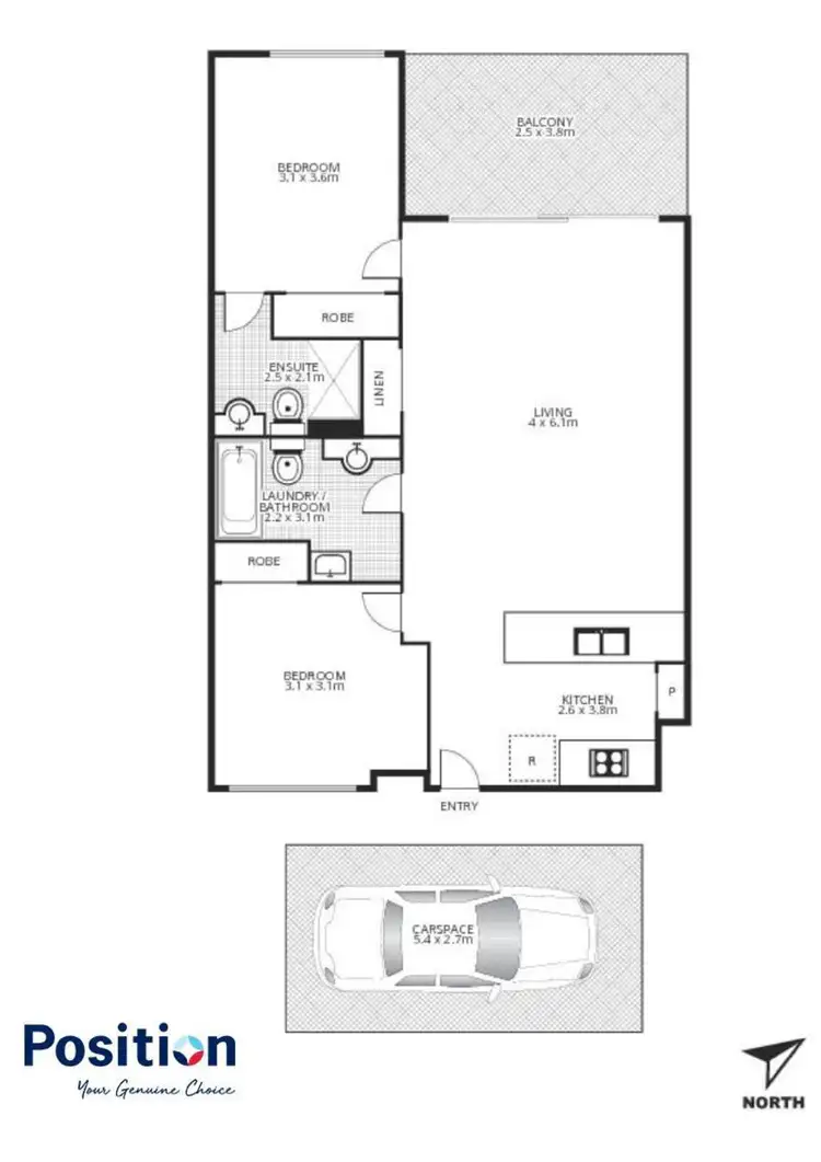 Floorplan of Homely house listing, 205/1 Ella Street, Newstead QLD 4006