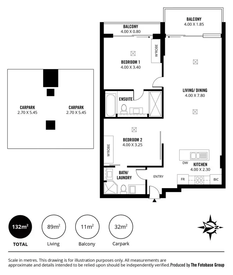 Floorplan of Homely unit listing, 603/25 Colley Terrace, Glenelg SA 5045