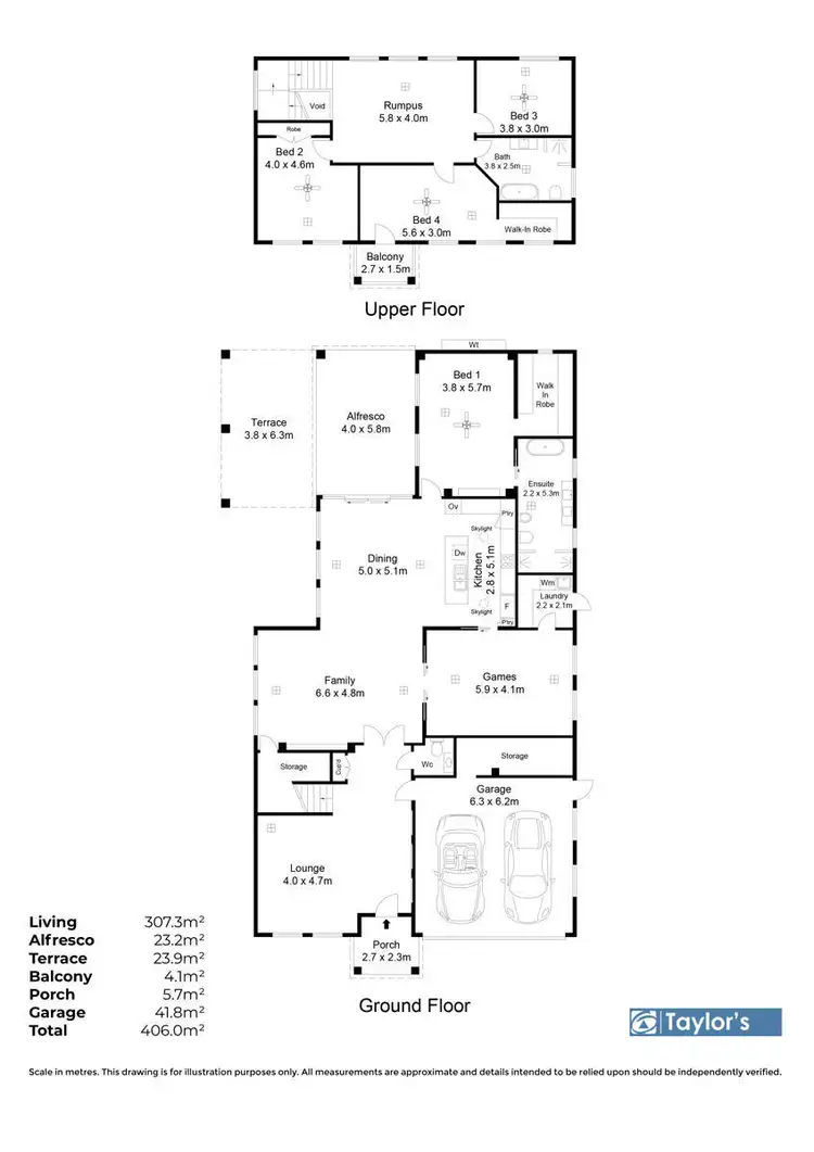 Floorplan of Homely house listing, 8 Chandler Grove, Greenwith SA 5125