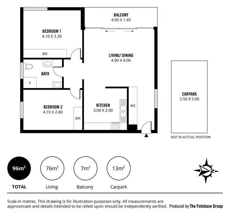 Floorplan of Homely unit listing, 3/576 Seaview Road, Grange SA 5022