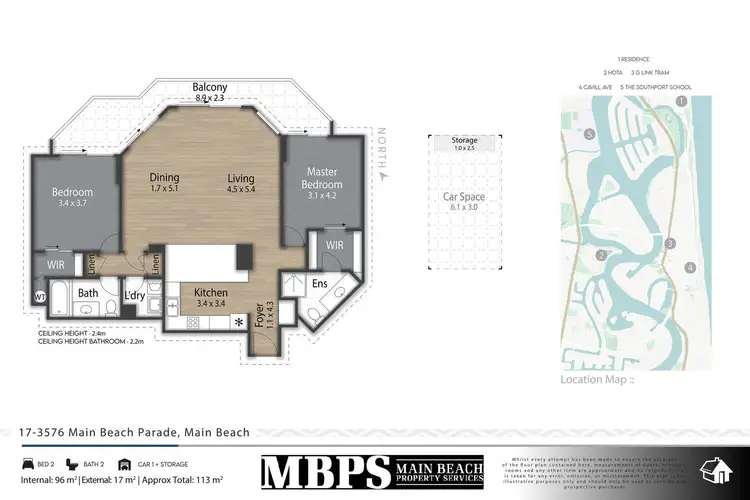 Floorplan of Homely apartment listing, 17/3576 Main Beach Parade, Main Beach QLD 4217