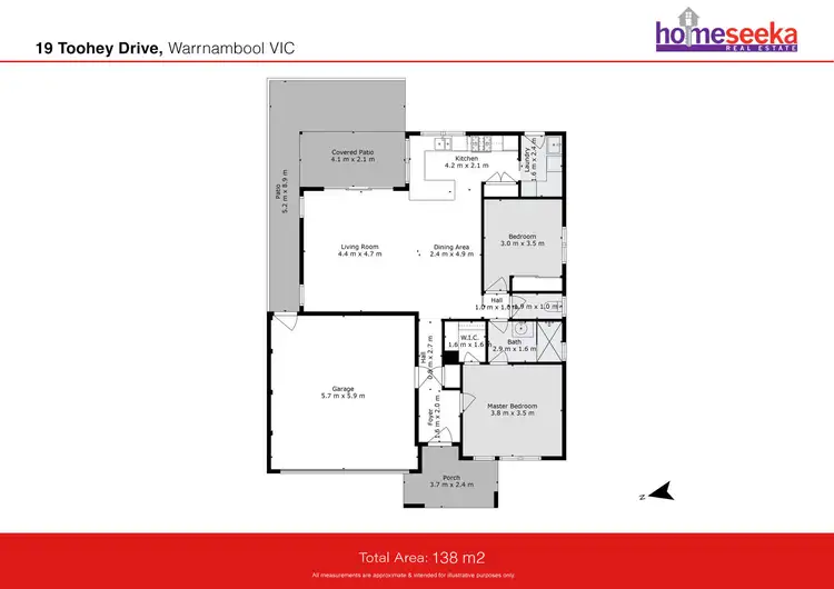 Floorplan of Homely house listing, 19 Toohey Drive, Warrnambool VIC 3280