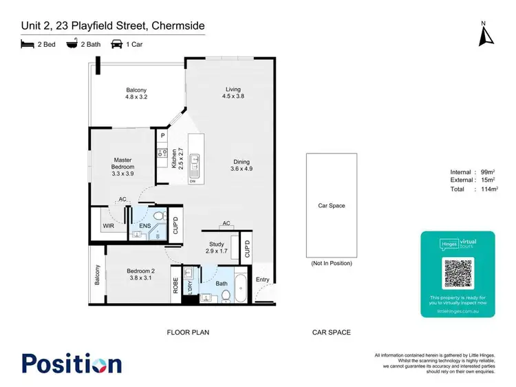 Floorplan of Homely house listing, 2/23 Playfield Street, Chermside QLD 4032