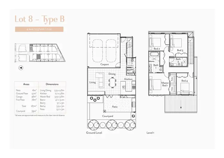 Floorplan of Homely townhouse listing, 8/18 Thurlow Street, Newmarket QLD 4051