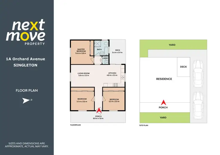 Floorplan of Homely house listing, 1A Orchard Avenue, Singleton NSW 2330