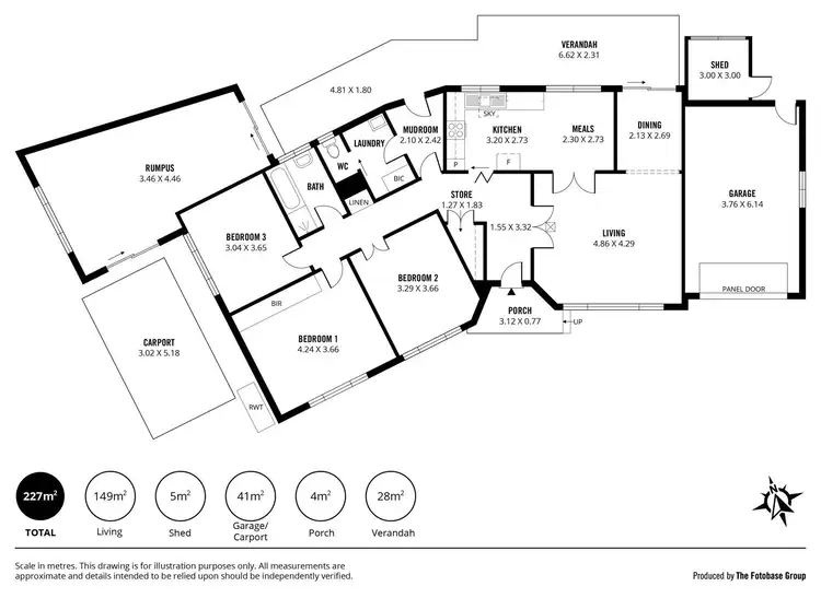 Floorplan of Homely house listing, 182 Shepherds Hill Road, Bellevue Heights SA 5050