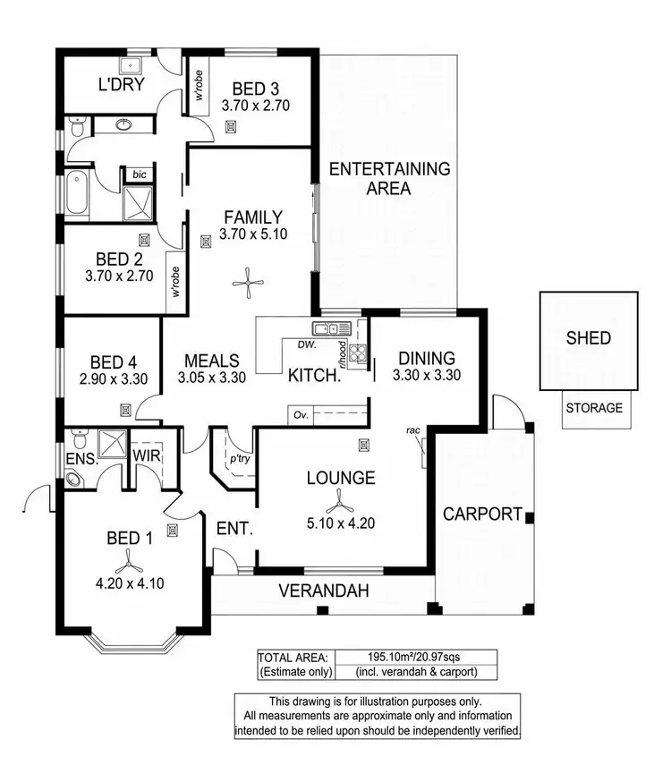 Floorplan of Homely house listing, 18 Karalee Grove, Reynella SA 5161