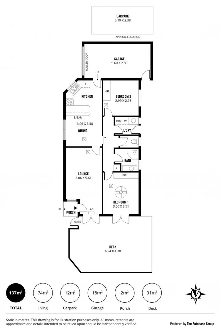 Floorplan of Homely unit listing, 1/580 Anzac Highway, Glenelg East SA 5045