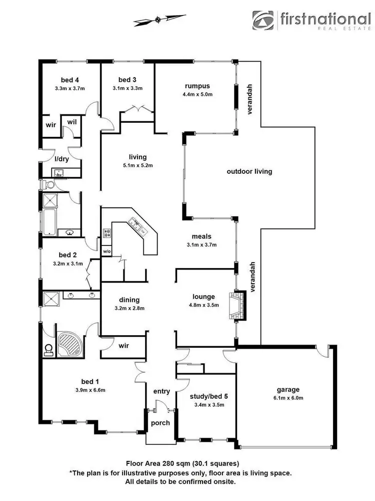 Floorplan of Homely house listing, 5 Riviera Drive, Berwick VIC 3806