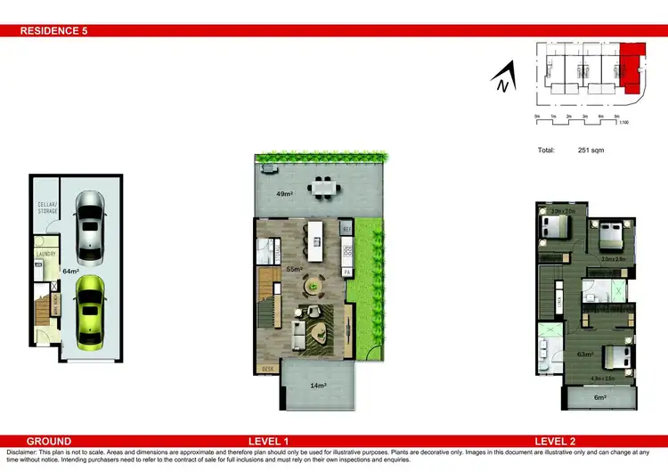 Floorplan of Homely townhouse listing, 5/25 Royal Street, Paddington QLD 4064