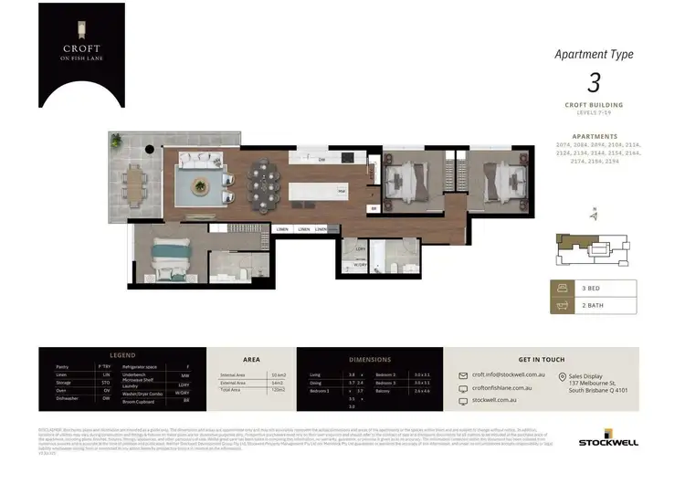 Floorplan of Homely house listing, 2074/51 Fish Lane, South Brisbane QLD 4101