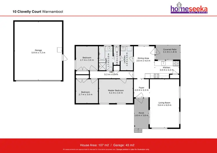 Floorplan of Homely house listing, 10 Clovelly Court, Warrnambool VIC 3280