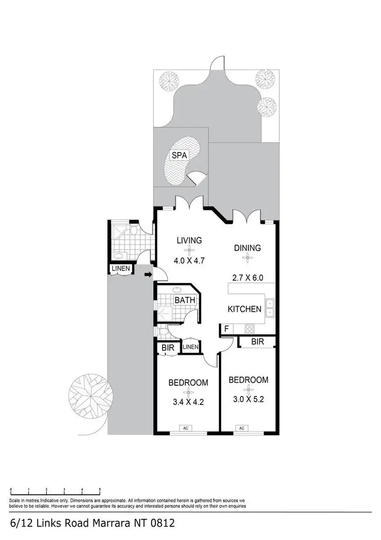 Floorplan of Homely unit listing, 6/12 Links Road, Marrara NT 812
