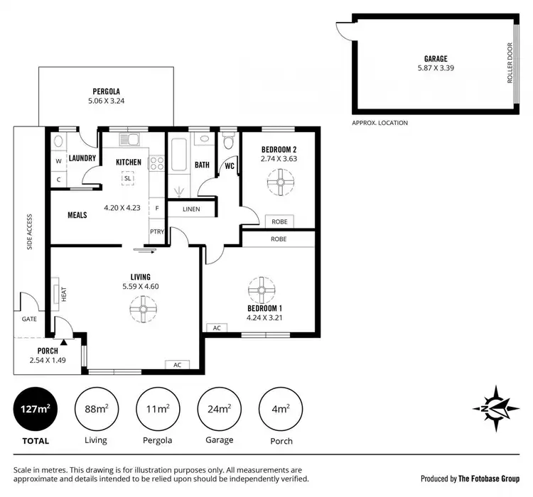 Floorplan of Homely unit listing, 2/19 Preston Avenue, Brighton SA 5048