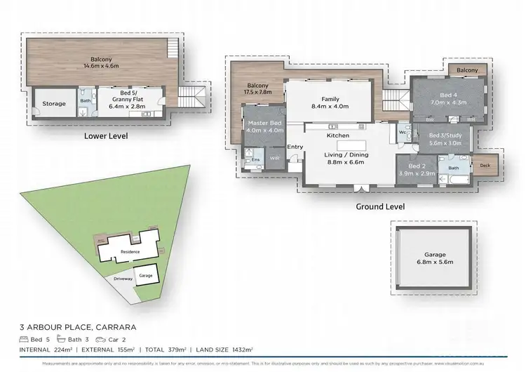 Floorplan of Homely house listing, 3 Arbour Place, Carrara QLD 4211
