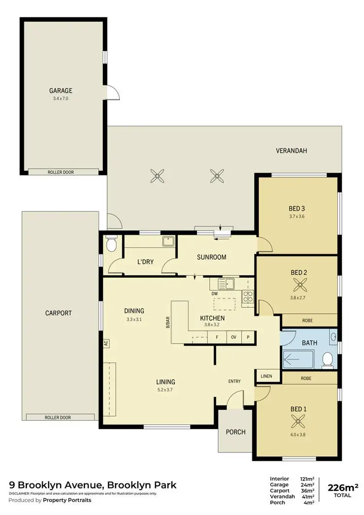 Floorplan of Homely house listing, 9 Brooklyn Avenue, Brooklyn Park SA 5032