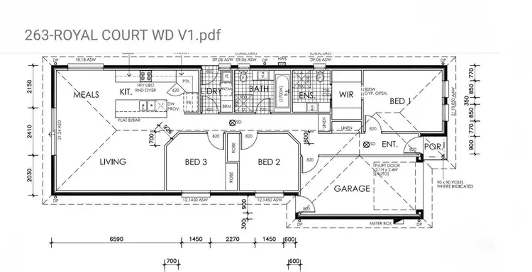 Floorplan of Homely house listing, 6 Royal Court, Hackham SA 5163