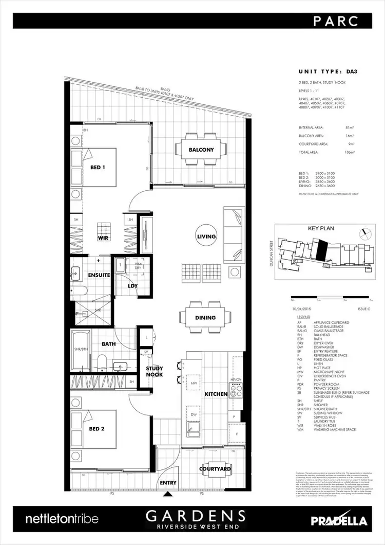 Floorplan of Homely unit listing, 40307/50 Duncan Street, West End QLD 4101