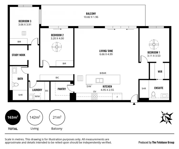 Floorplan of Homely apartment listing, 702/15 Fourth Street, Bowden SA 5007