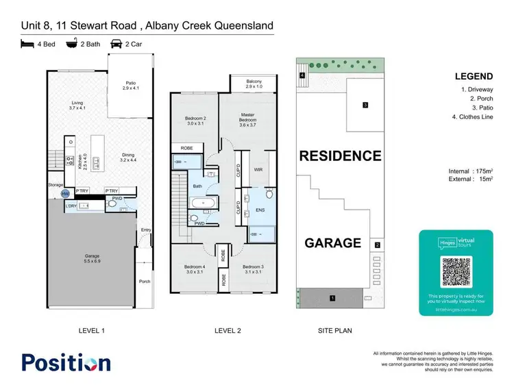 Floorplan of Homely townhouse listing, 8/11 Stewart Road, Albany Creek QLD 4035