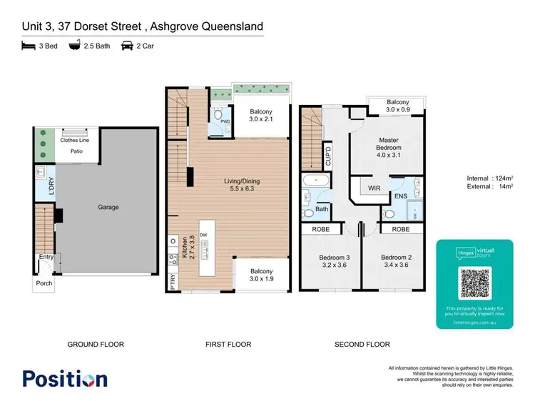 Floorplan of Homely townhouse listing, 3/37 Dorset Street, Ashgrove QLD 4060