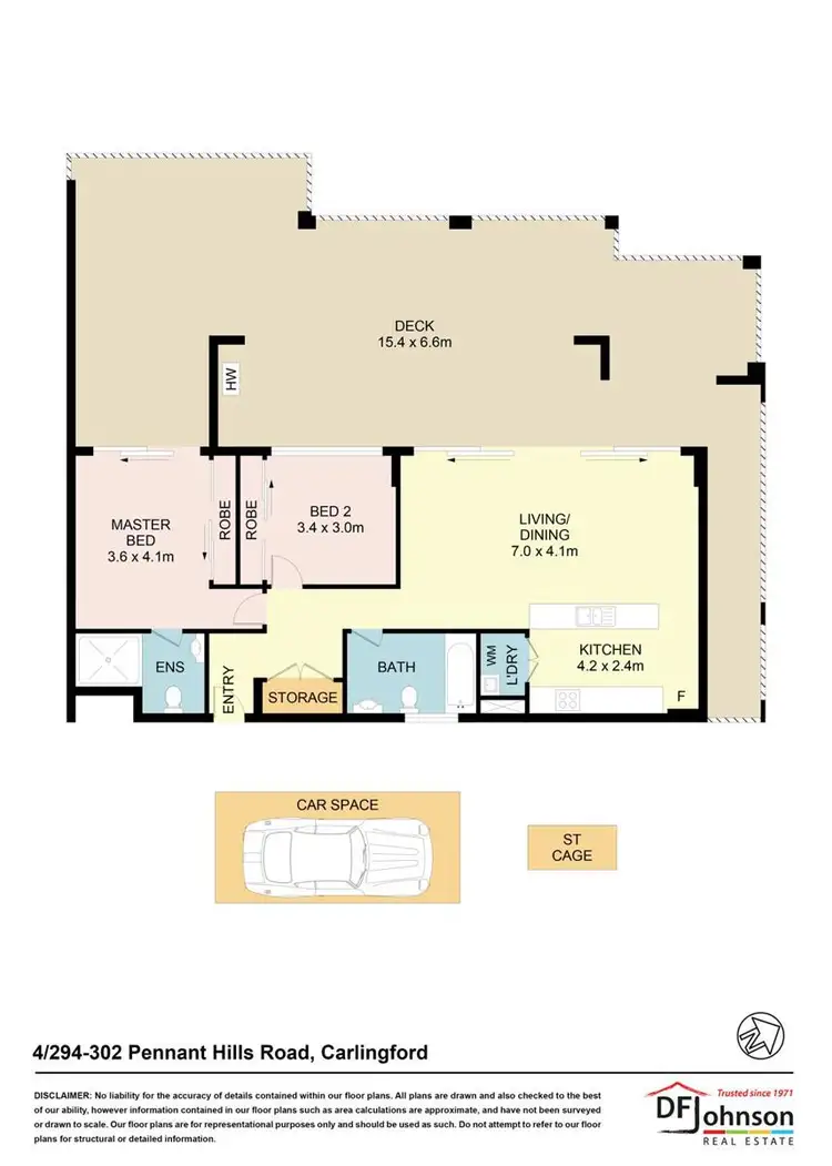 Floorplan of Homely apartment listing, 4/294-302 Pennant Hills Road, Carlingford NSW 2118