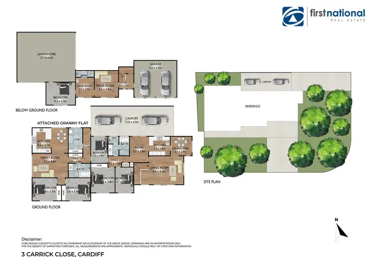 Floorplan of Homely house listing, 3 Carrick Close, Cardiff NSW 2285