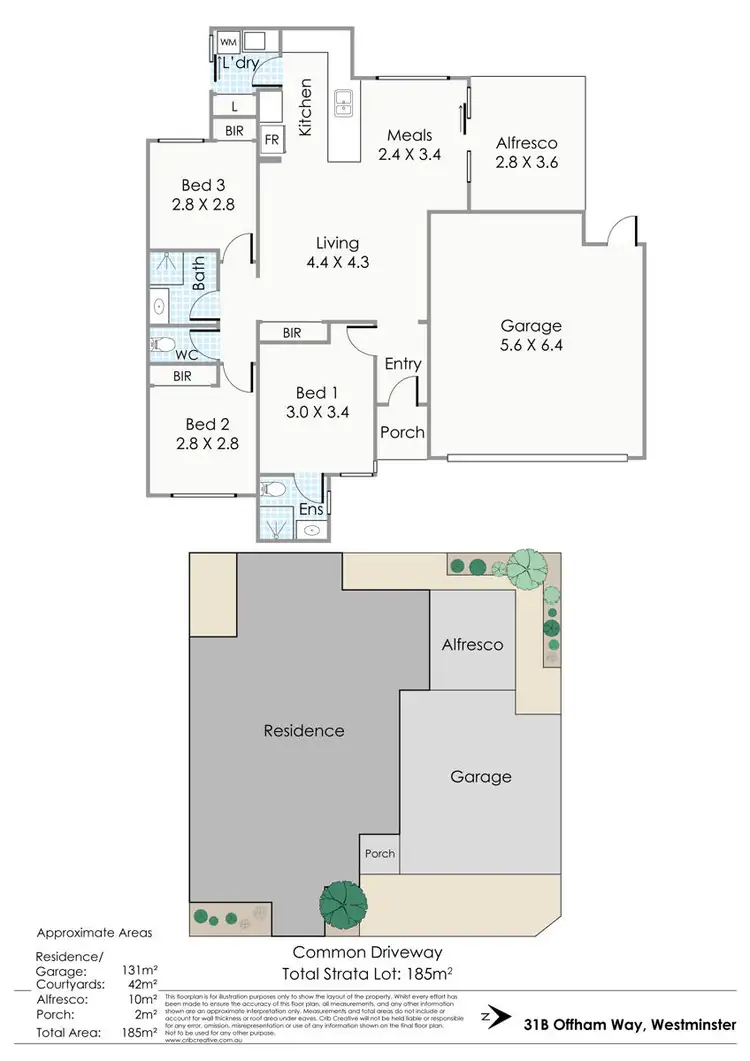 Floorplan of Homely house listing, 31B Offham Way, Westminster WA 6061