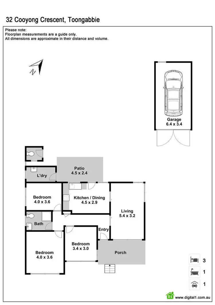 Floorplan of Homely house listing, 32 Cooyong Crescent, Toongabbie NSW 2146