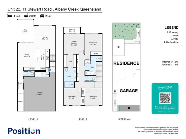 Floorplan of Homely townhouse listing, 22/11 Stewart Road, Albany Creek QLD 4035