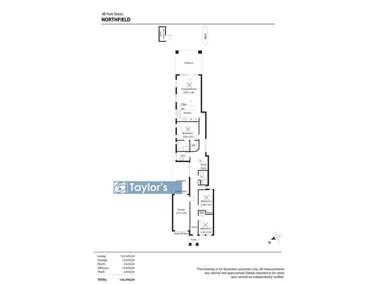 Floorplan of Homely house listing, 4b York Street, Northfield SA 5085