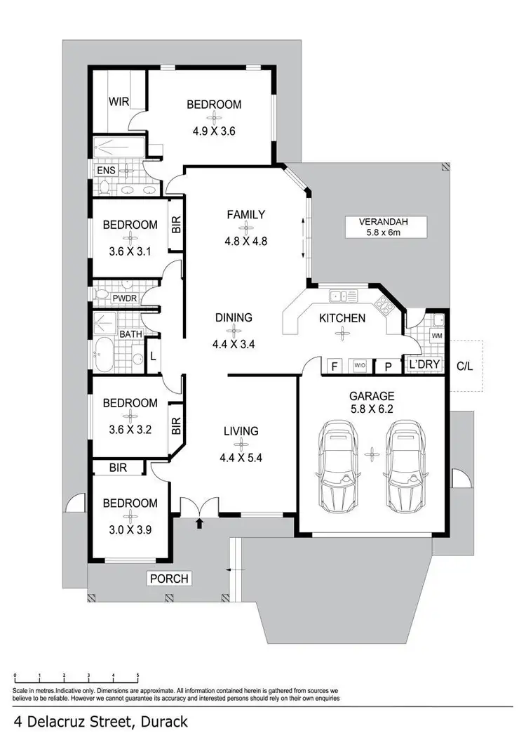 Floorplan of Homely house listing, 4 Delacruz Street, Durack NT 830