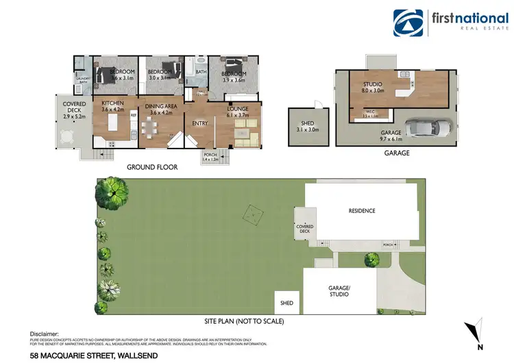 Floorplan of Homely house listing, 58 Macquarie Street, Wallsend NSW 2287