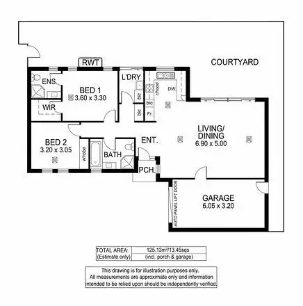 Floorplan of Homely house listing, 6b Kildonan Road, Warradale SA 5046