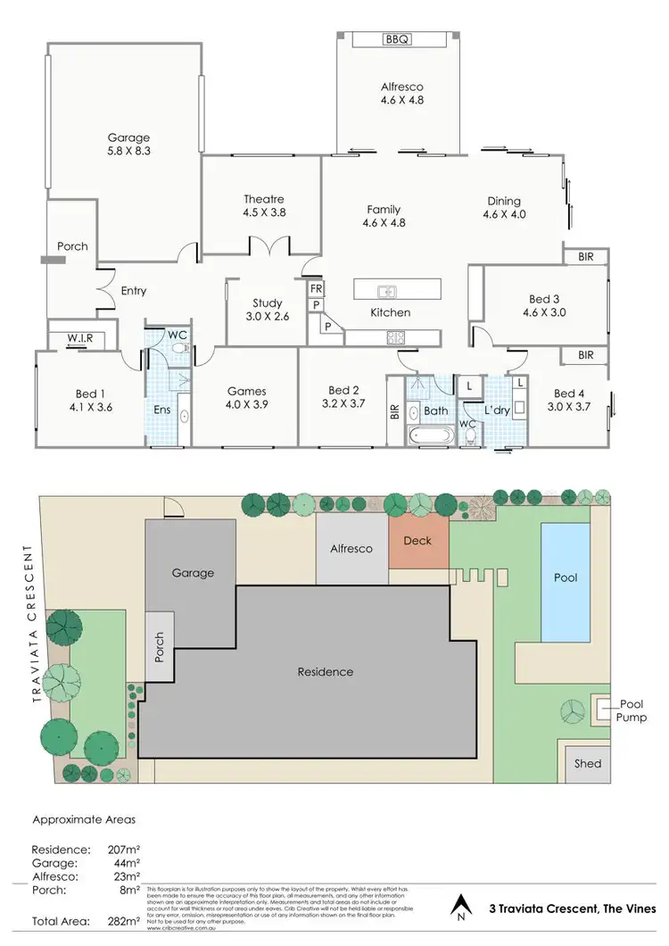 Floorplan of Homely house listing, 3 Traviata Crescent, The Vines WA 6069