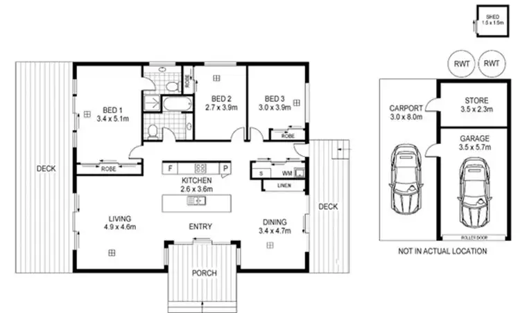 Floorplan of Homely house listing, 2 Osborn Road, Kersbrook SA 5231