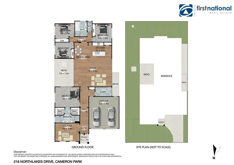 Floorplan of Homely house listing, 218 Northlakes Drive, Cameron Park NSW 2285
