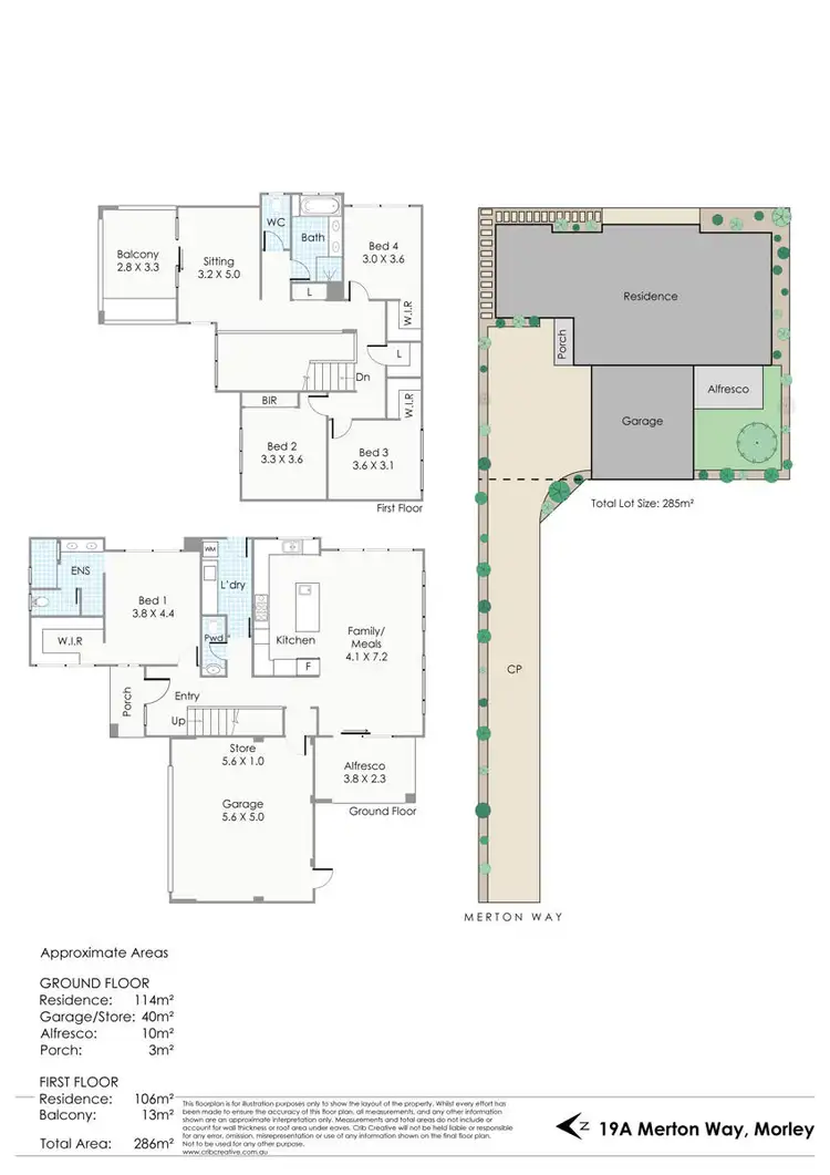 Floorplan of Homely house listing, 19A Merton Way, Morley WA 6062