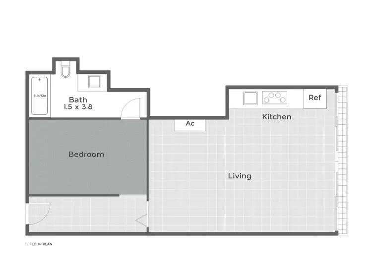 Floorplan of Homely apartment listing, 1403/44-52 The Esplanade, Surfers Paradise QLD 4217
