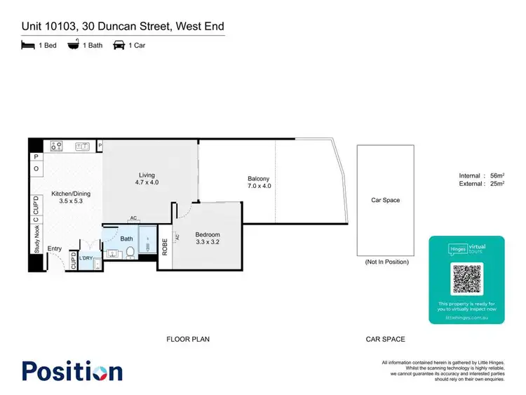 Floorplan of Homely house listing, 10103/30 Duncan Street, West End QLD 4101