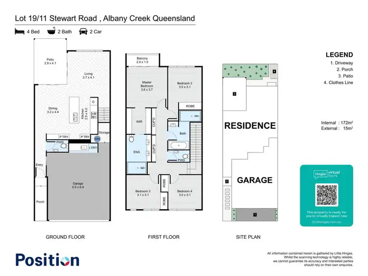 Floorplan of Homely townhouse listing, 19/11 Stewart Road, Albany Creek QLD 4035