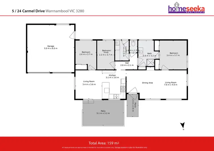 Floorplan of Homely house listing, 5/24 Carmell Drive, Warrnambool VIC 3280